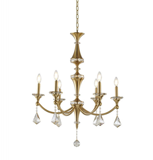 Bethel International 6 Light Chandelier Model: LA44C27BR
