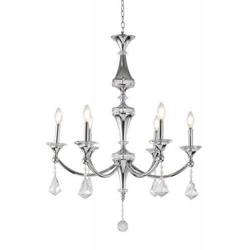 Bethel International 6 Light Chandelier Model: LA44C27CH