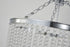 Bethel International 6 Light in Chrome Chandelier With Clear Beaded hanging Glass Model: LA61C24CH