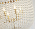Bethel International 6 Light in Gold Chandelier With Clear Beaded hanging Glass Model: LA61C24G