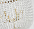 Bethel International 6 Light in Gold Chandelier With Clear Beaded hanging Glass Model: LA61C24G