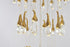 Bethel International 60 Light in Antique Brass LED Chandelier With Hanging Crystals Model: OCH01C28BR