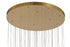 Bethel International 60 Light in Antique Brass LED Chandelier With Hanging Crystals Model: OCH01C28BR