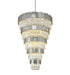 Bethel International 60 Light in Chrome Stainless Steel Chandelier With Clear Crystals Model: MU66C43CH