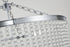 Bethel International 8 Light in Chrome Chandelier With Clear Beaded hanging Glass Model: LA62C30CH