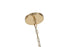 Bethel International 8 Light in Gold Chandelier With Clear Beaded hanging Glass Model: LA62C30G