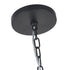 Bethel International 8 Light in Satin Black Chandelier With Clear Beaded hanging Glass Model: LA62C30BK
