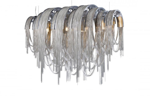 Bethel International 8 Light Iron Chain Waterfall Chandelier Model: WD05S