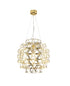 Bethel International 85 Light Dimmable in Gold Stainless Steel LED Chandelier in a 5 Tier Design Model: MN52C24G