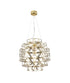 Bethel International 85 Light Dimmable in Gold Stainless Steel LED Chandelier in a 5 Tier Design Model: MN52C24G