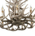 Bethel International 9 Light Faux in Brown Polyresin Antler Chandelier With Metal Hardware Model: YA28C39BR