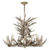 Bethel International 9 Light Faux in Brown Polyresin Antler Chandelier With Metal Hardware Model: YA28C39BR