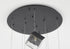 Bethel International 9 Light in Black Cubed Chandelier With A Clear Distorted Glass Shades Model: GL446C27BK