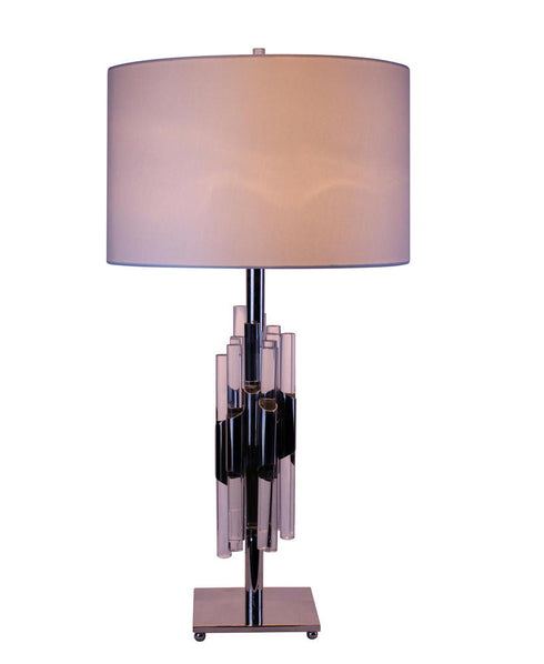 Bethel International China Table Lamp in Polished Nickel Finish Model: JTL27IH-PN