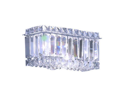 Bethel International Clear Crystal Wall Sconce in Chrome Finish Model: BET15