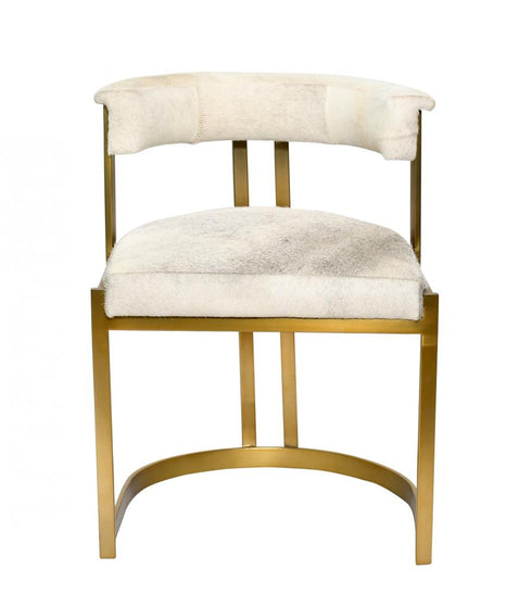 Bethel International Hairline Leather Seat Model: 1021CR/GD/GREY