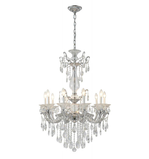 Bethel International in Antique Brass Chandelier Model: LA50C28BR