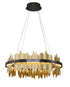 Bethel International in Black and Brass LED Chandelier Model: FT125C23B