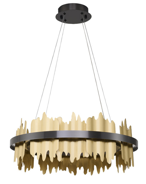 Bethel International in Black and Brass LED Chandelier Model: FT125C23B