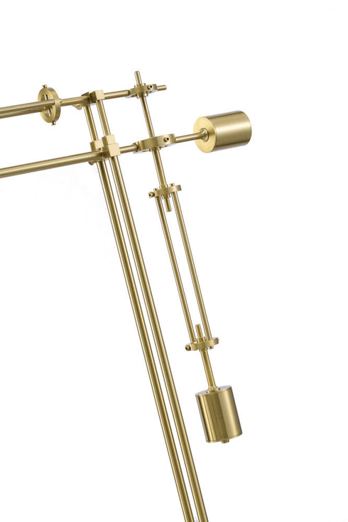 Bethel International in Black and Brass LED Table Lamp Model: MU154T27BLK