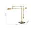 Bethel International in Black and Brass LED Table Lamp Model: MU154T27BLK