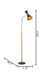 Bethel International in Black and Gold Floor Lamp Model: DU176F62BK