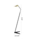 Bethel International in Black and Stain Brass LED Floor Lamp Model: MU153F54BR