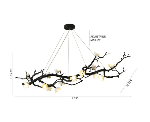 Bethel International in Black Chandelier Model: CC04C63BR