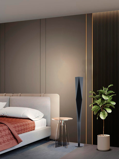 Bethel International in Black LED Floor Lamp Model: MU142F70BLK