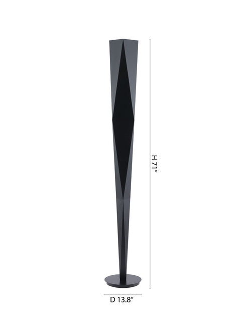Bethel International in Black LED Floor Lamp Model: MU142F70BLK