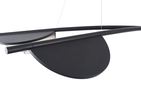 Bethel International in Black LED Pendant Model: MU121C3BLK