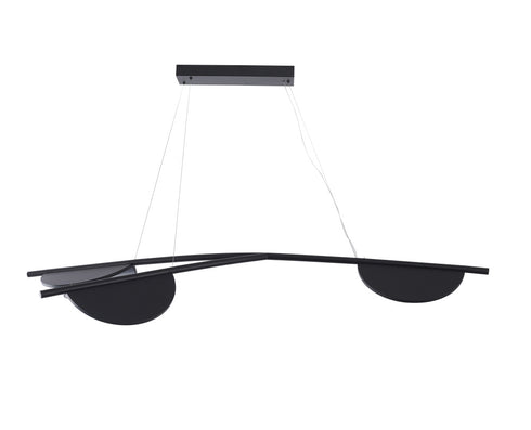 Bethel International in Black LED Pendant Model: MU121C3BLK