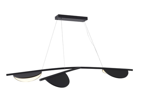 Bethel International in Black LED Pendant Model: MU121C3BLK