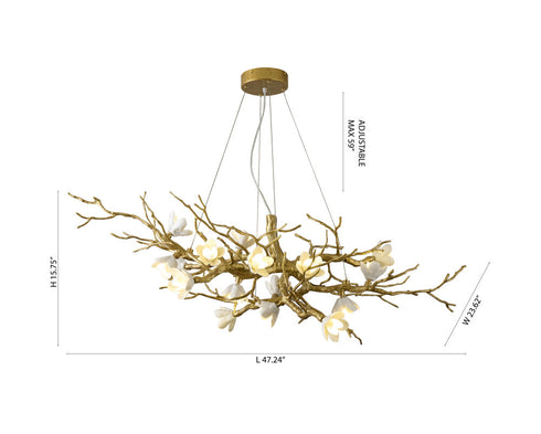 Bethel International in Brass Chandelier Model: CC01C48BR