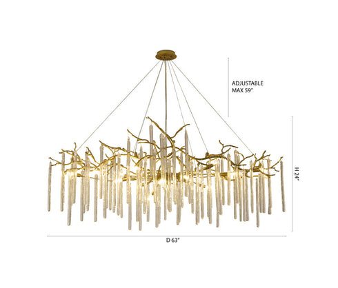Bethel International in Brass Chandelier Model: CC03C59BR