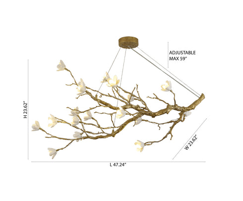 Bethel International in Brass Chandelier Model: CC07C48BR