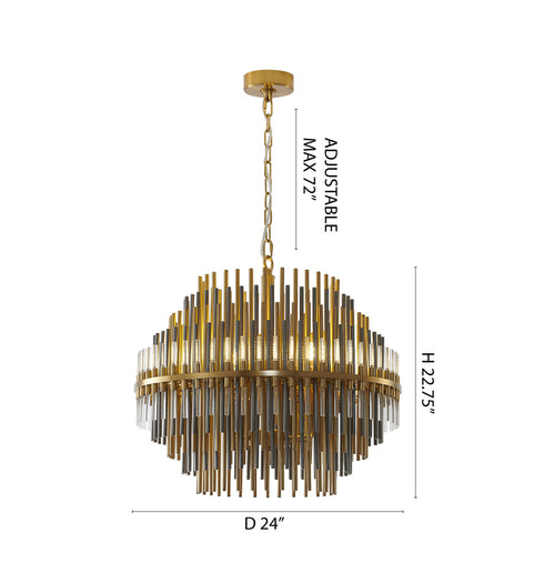 Bethel International in Brass Chandelier Model: MSF05C24G