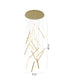 Bethel International in Brass LED Chandelier Model: LTY01C32BR