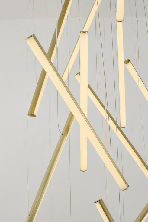Bethel International in Brass LED Chandelier Model: LTY01C32BR