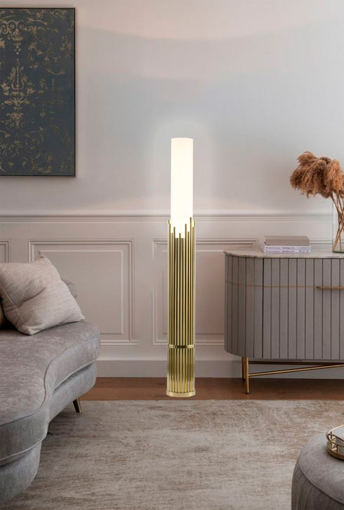 Bethel International in Champagne Gold Floor Lamp Model: MU137F29GD
