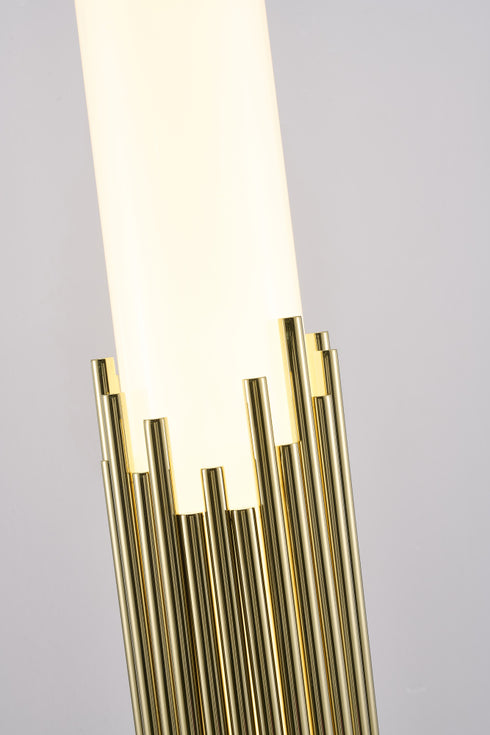 Bethel International in Champagne Gold Floor Lamp Model: MU137F29GD
