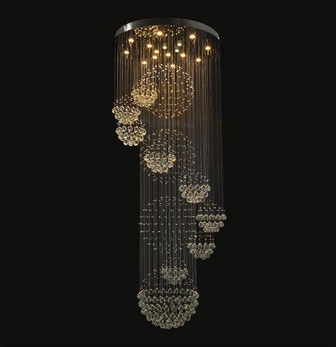 Bethel International in Chrome Chandelier Model: KM09C39CH