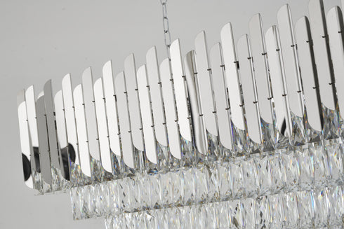 Bethel International in Chrome Rectangular Frame Chandelier Model: GL406C47CH