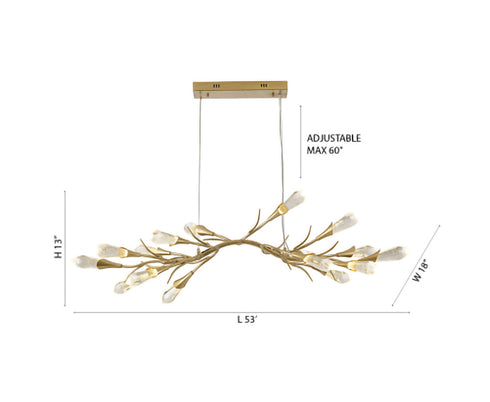 Bethel International in Gold Chandelier Model: IMC53GD