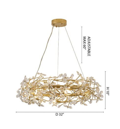 Bethel International in Gold Chandelier Model: IMP32GD