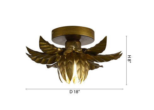 Bethel International in Gold Flush Mount Model: LEGA01