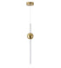 Bethel International in Gold Single Pendant Light Model: DLS114P23W