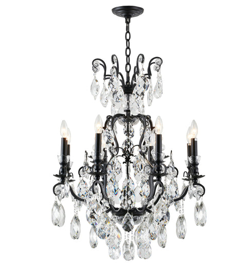 Bethel International in Matte Black Chandelier Model: BET79C32BLK