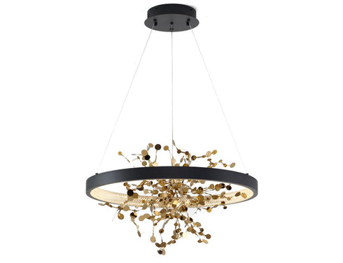 Bethel International in Sand Black LED Chandelier Model: GL351C24B-2
