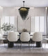Bethel International in Satin Black Chandelier Model: IMG12C31BK